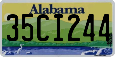 AL license plate 35CI244