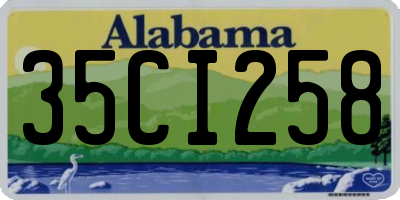 AL license plate 35CI258