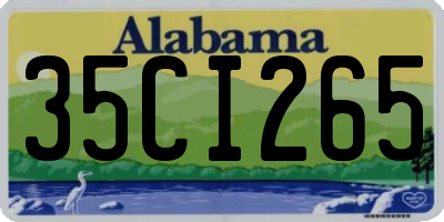 AL license plate 35CI265