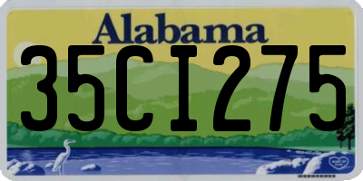 AL license plate 35CI275