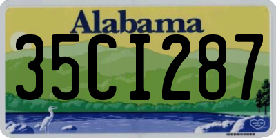 AL license plate 35CI287
