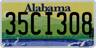 AL license plate 35CI308