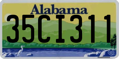AL license plate 35CI311