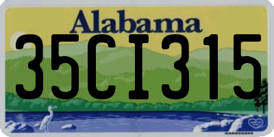 AL license plate 35CI315