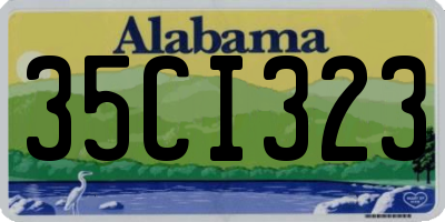 AL license plate 35CI323