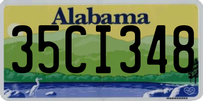 AL license plate 35CI348