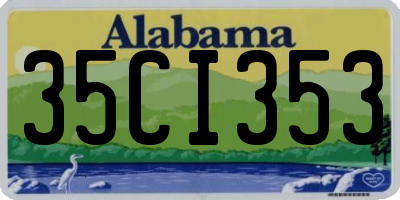 AL license plate 35CI353