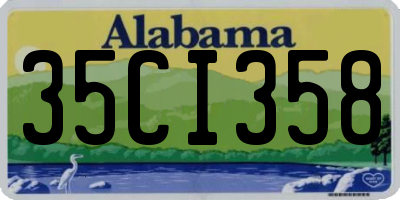 AL license plate 35CI358