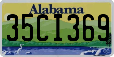 AL license plate 35CI369