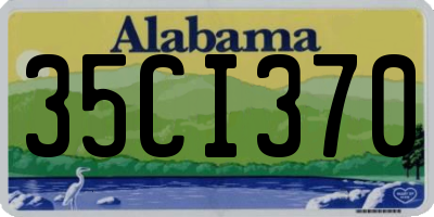 AL license plate 35CI370
