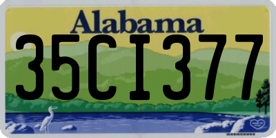 AL license plate 35CI377