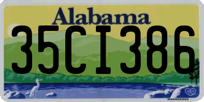 AL license plate 35CI386