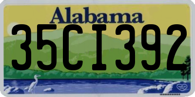 AL license plate 35CI392