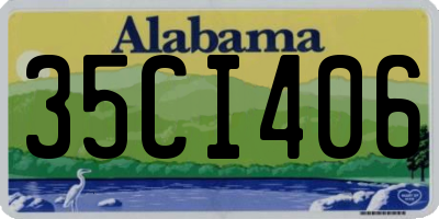 AL license plate 35CI406