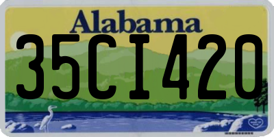 AL license plate 35CI420