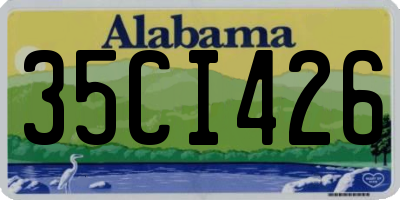 AL license plate 35CI426