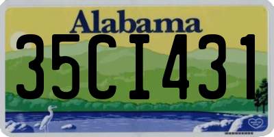 AL license plate 35CI431