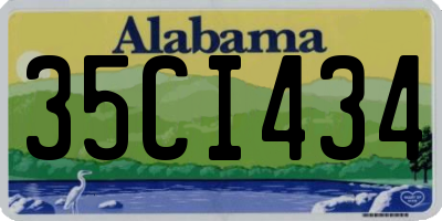 AL license plate 35CI434