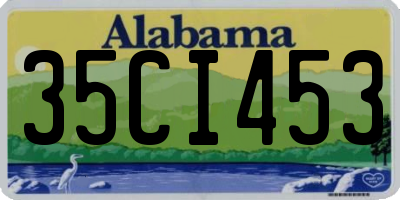 AL license plate 35CI453