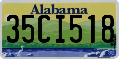 AL license plate 35CI518