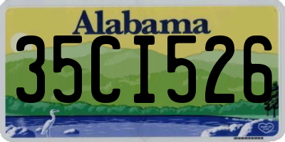 AL license plate 35CI526