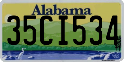 AL license plate 35CI534