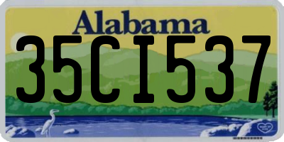 AL license plate 35CI537