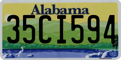 AL license plate 35CI594