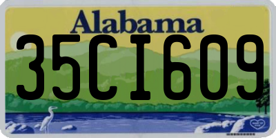 AL license plate 35CI609