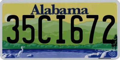 AL license plate 35CI672