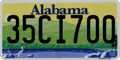AL license plate 35CI700