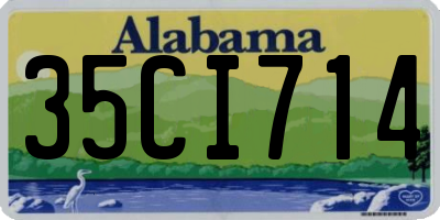 AL license plate 35CI714