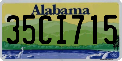 AL license plate 35CI715