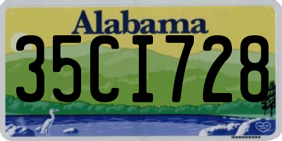 AL license plate 35CI728