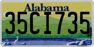 AL license plate 35CI735