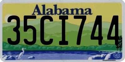 AL license plate 35CI744