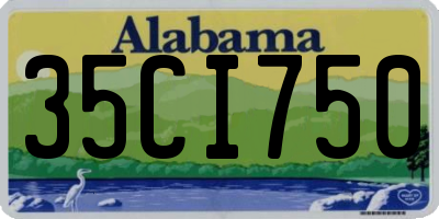AL license plate 35CI750