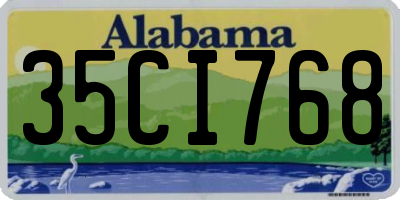 AL license plate 35CI768