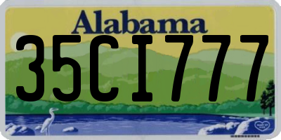 AL license plate 35CI777
