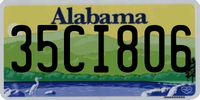 AL license plate 35CI806