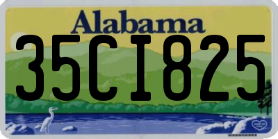 AL license plate 35CI825