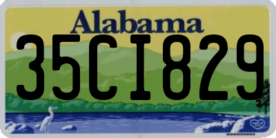 AL license plate 35CI829