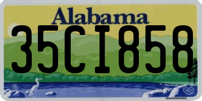 AL license plate 35CI858