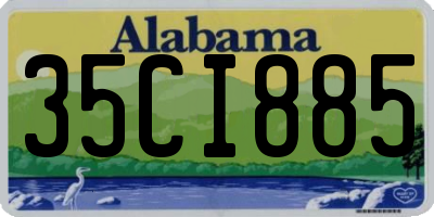 AL license plate 35CI885