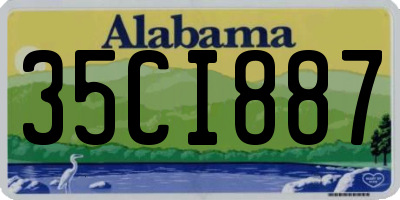 AL license plate 35CI887