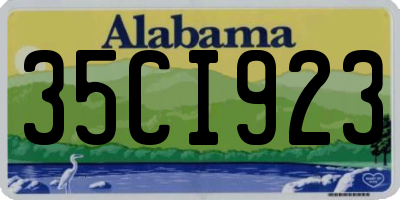 AL license plate 35CI923