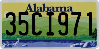 AL license plate 35CI971