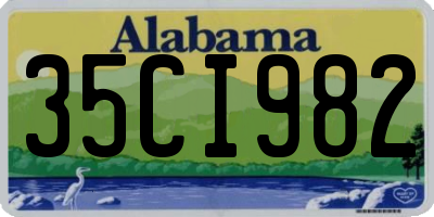 AL license plate 35CI982