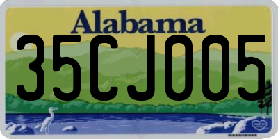 AL license plate 35CJ005