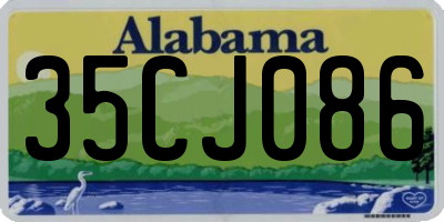 AL license plate 35CJ086